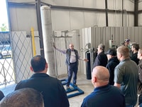 RGB_photo was taken at our Cylinder Filling Operations Seminar in October.  Maynard “Bud” Klotz is in the photo.  He’s our Vice President.  And he Image was explaining the Argon Maximizer