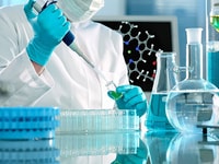 Scientist laboratory research