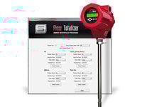 Flow totaliser software.
