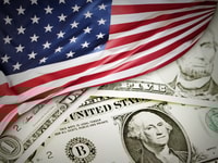 US Flag:Dollar Concept