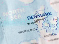 Western europe denmark map