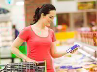 Shopping supermarket food and beverages