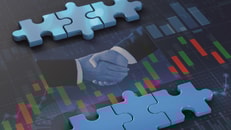 1031771_mergerandacquisitionbusinessconceptjoincompanyonpuzzlepieces3drendering_984381