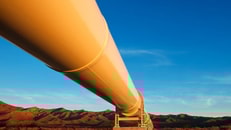 California Natural Gas Pipeline Desert