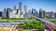 beijing china modern financial district
