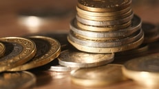 Currency close up financial