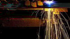 Cutting sparks welding