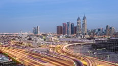 Dubai-Internet-City-at-night-Dubai-United-Arab-Emirates