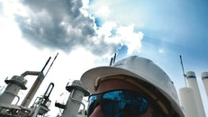 Emissions from factory