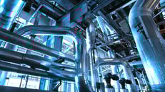 industrial power plant equipment cables piping