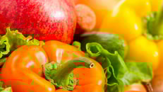 Food, peppers, apples, vegetables