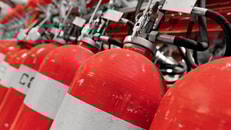 Generic carbon dioxide fire extinguisher cylinders
