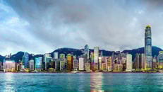 hong kong china victoria harbor