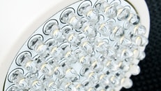 LED rare gases close up