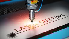laser cutting metal industry concept