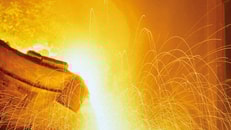 Metals, Glowing-molten-hot-steel