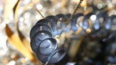 Metal shavings coil