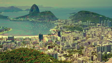 rio de janeiro and sugarloaf mountain from corcovado