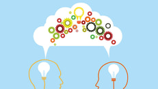 sharing ideas concept, merger, acquisition