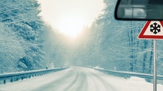 snowy road