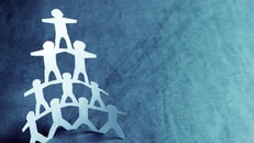teamwork pyramid concept