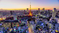 tokyo skyline japan