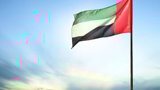 Dubai-United Arab Emirates flag UAE