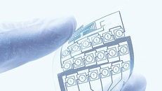 Wafer close up, electronics