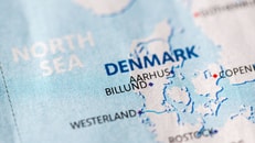 western europe denmark map