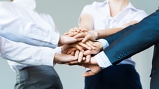 working together