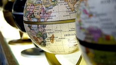 South Africa on the globe