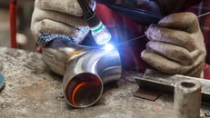 Argon gas plasma welding