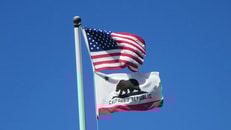 California flag us america