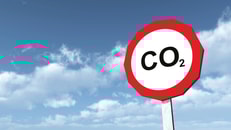 CO2 Computer generated 3D illustration