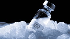 Covid vaccines and dry ice