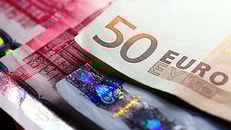 Euro currency close up