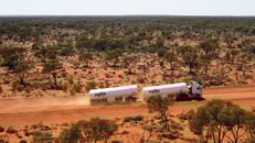 Evol lng tanker deliving to mine site wa