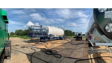 Gas Fired Vaporizer, High Pressure Pump Skid and Queen LNG Mobile Storag...