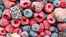 Mix frozen berries background. Frozen berries_RGB 96