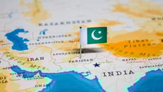 Pakistan Flag in Map