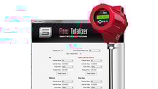 Flow totaliser software.