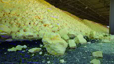 Solid sulphur