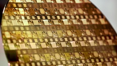 Electronics wafer close up
