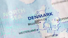 Western europe denmark map
