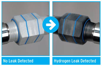 Hydrogen leak detection tape