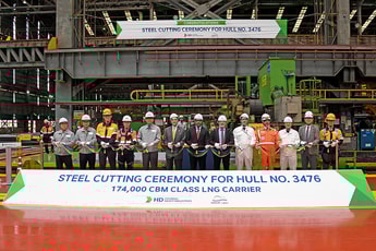 Nakilat and Hyundai cut steel on 17 LNG vessels