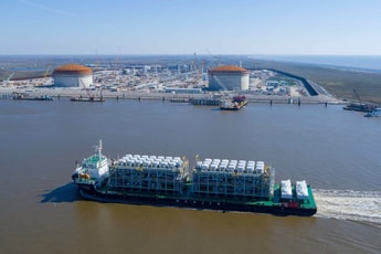 Baker Hughes liquefaction trains arrive at Venture Global Calcasieu Pass LNG facility