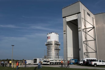 First segment for NASA’s Space Launch System arrives in Florida