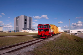 Rocket motors for first NASA Artemis Moon mission arrive at spaceport