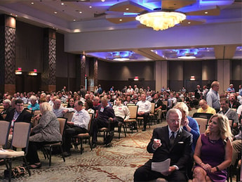 Former presidential candidate Mike Huckabee delivering keynote speech at GAWDA 2016